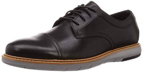 [クラークス] レースアップシューズ 革靴 ドレイパーキャップ 本革 メンズ ブラックレザー