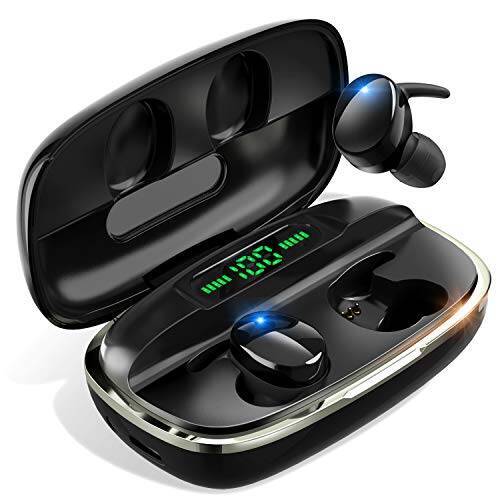 【Bluetooth5.1 イヤホン 瞬時接続】 Bluetooth イヤホン 自動ペアリング 蓋を開けたら接続 Hi-Fi高音質 CVC8.0ノイズキャンセリング AAC対応 完全ワイヤレス イヤホン 4000mAh充電ケース付 LEDデジタル残量表示 最大680時間待ち受け 左右分離型 ブルートゥース イヤホン 両耳/片耳対応 IPX7防水 小型 超軽量 スポーツイヤホン 音量調整 マイク内蔵 ハンズフリー通話 技適認証済 iPhone/Android対応
