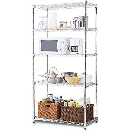 アイリスオーヤマ ラック メタルラック 防サビ 幅91×奥行46×高さ178.5cm 5段 耐荷重60kg ポール径25mm 棚 シェルフ 本体 SE-918E