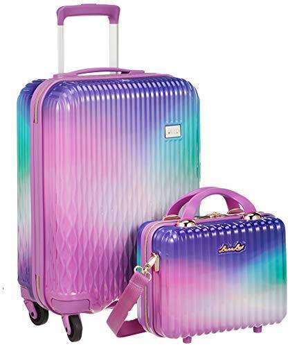 [シフレ] スーツケース ハードジッパー 小型 Sサイズ 1年保証付き LUN2116-48 機内持ち込み可 保証付 32L 48 cm 2.8kg オーロラ