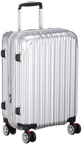 [シフレ] ハードジッパースーツケース キャリーケース 機内持込 容量アップ拡張機能付 Sサイズ 小型 1年保証付 35-40L TRIDENT トライデント TRI2035-49 保証付 40L 49 cm 3.3kg シルバー