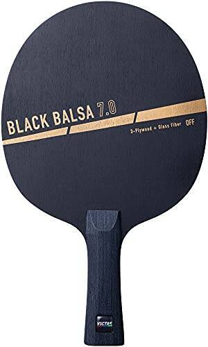 ヴィクタス(Victas) ラケット シェークハンド ブラックバルサ 7.0 (BLACK BALSA 7.0) 攻撃用 156×153mm 310184