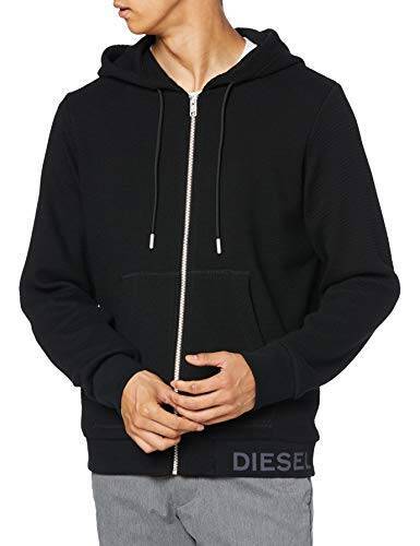 (ディーゼル) DIESEL メンズ ブランド ロゴ スウェット パーカー A000740KAYB S ブラック 9XX