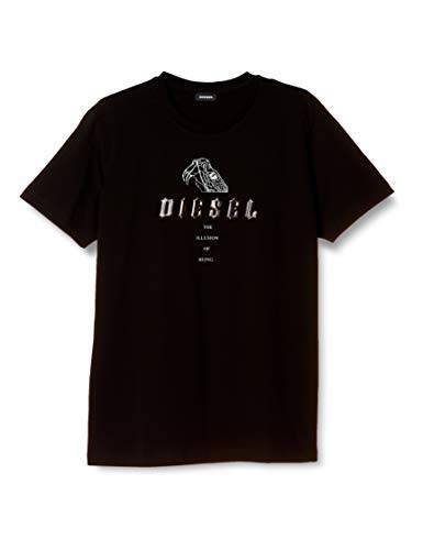 (ディーゼル) DIESEL メンズ Tシャツ ガンメタル プリント A010390PATI L ブラック 9XX