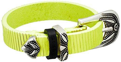 (ディーゼル) DIESEL レディース ウエスタンバックル ネオンカラー レザーブレスレット X06667P0180 UNI イエロー H7165