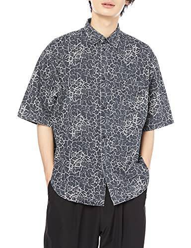 [ウィゴー] (別注) ヴィジョン VISION 総柄 ロゴ BIG ビッグ ルーズシャツ メンズ M ブラック