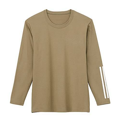 [グンゼ] Tシャツ 長袖 綿100% ルーズフィット ワイド設計 ADIDAS アディダス AP905T メンズ オリーブベージュ L