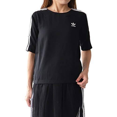 adidas アディダスオリジナルス 3ラインTシャツ DX3695 カットソー (レディース)【L-Black(DX3695)】