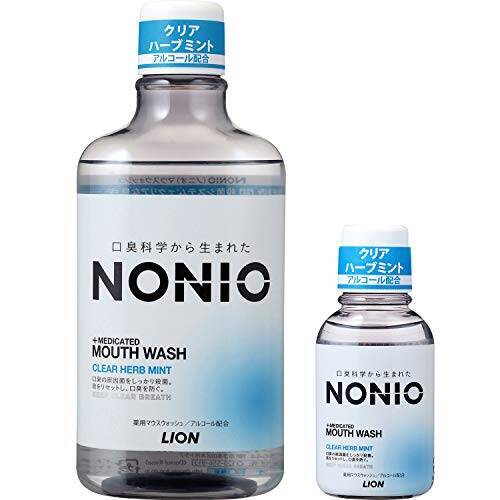 NONIO(ノニオ) [医薬部外品] マウスウォッシュ クリアハーブミント 洗口液 600ml +ミニリンス80ml