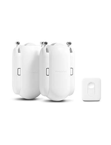 「Compatible with Alexa認定」SwitchBot スイッチボット スマートカーテン2個 + リモートボタン セット – Alexa グーグルホーム IFTTT イフト Siriに対応 (2 スマートカーテン + 1 リモートボタン)