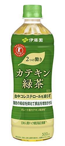 [トクホ]伊藤園 2つの働き カテキン緑茶 500ml ×24本