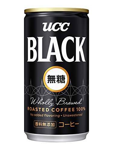 UCC ブラック無糖 コーヒー 缶コーヒー185ml×30本