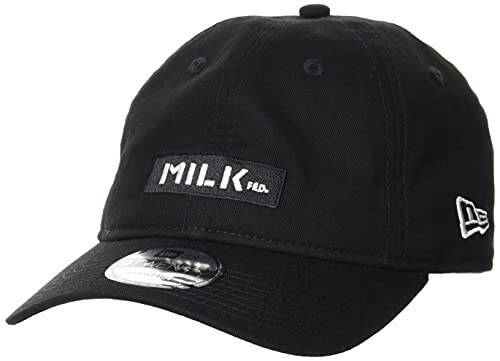 [ミルクフェド] ベースボールキャップ MILKFED. x NEW ERA BAR CAP レディース ブラック ONE SIZE