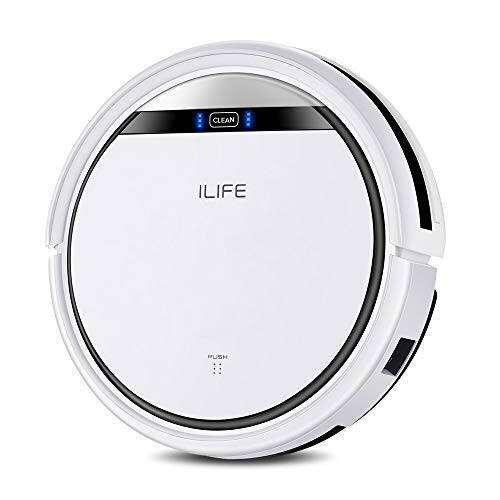 ILIFE アイライフ V3s Pro ロボット掃除機 強力吸引 お掃除ロボット 髪の毛/ペットの毛に効果 超薄型 予約設定 自動掃除機 自動充電 落下防止 衝突防止(ホワイト)