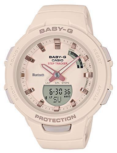 [カシオ] 腕時計 ベビージー FOR SPORTS 歩数計測 Bluetooth 搭載 BSA-B100-4A1JF レディース ベージュ