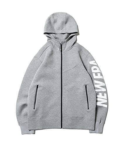 [ニューエラ] ニットジャケット PA ZIP HOODIE TECH SWEAT WM GRY WHI スポーツウェア メンズ LLメンズ(O) グレー