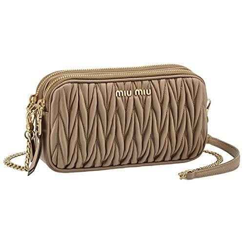 MIUMIU(ミュウミュウ) ショルダーバッグ マテラッセ チェーン ミニバッグ ショルダーバッグ 5BP045OOO N88 770 [並行輸入品]
