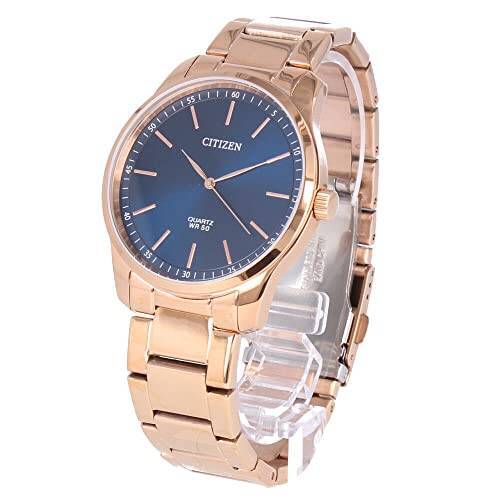 CITIZEN シチズン 腕時計 時計 メンズ 防水 クオーツ メタル ピンクゴールド ブルー BH5003-51L [並行輸入品]