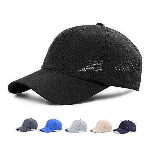 KUPEERS メッシュキャップ, 通気性 日除け UVカット 紫外線対策スポーツ帽子，男女兼用 速乾 軽薄 日よけ野球帽，登山 釣り ゴルフ 運転 アウトドアなどにメッシュ帽