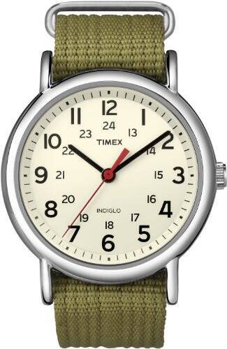 [タイメックス]TIMEX ウィークエンダー セントラルパーク クリーム×オリーブ T2N651 【正規輸入品】