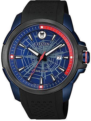 [シチズン] 腕時計 「Spider-Manモデル」 オリジナルBOX付 AW1156-01W メンズ ブラック