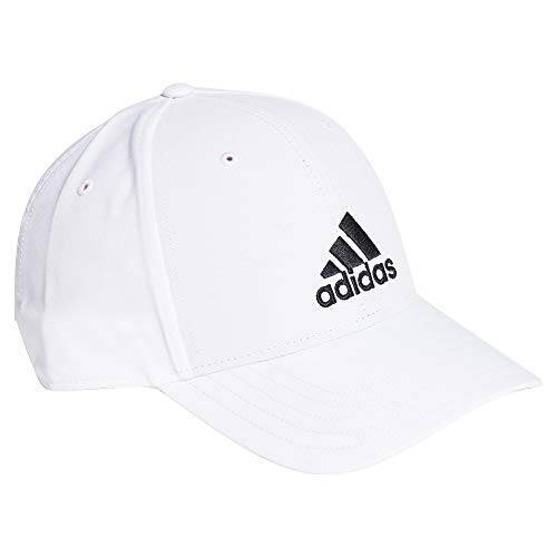 アディダス 帽子 メンズ adidas レディース スポーツ ベースボール キャップ BASEBALL CAP テニス コットン ユニフォーム ストレッチ (OSFW(54-57cm), GM6260/WHITE) [並行輸入品]