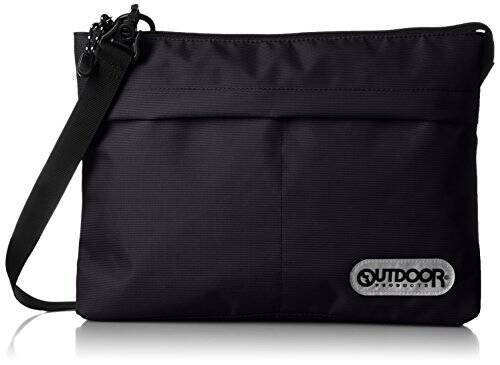 [アウトドアプロダクツ] サコッシュ ソリッドスクエア B5収納 オーガナイザー付 2WAY ブラック