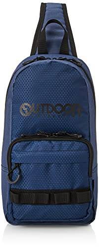 [アウトドアプロダクツ] ショルダーバッグ ハニカムリップ 縦型 大容量 斜め掛け ワンショルダー ネイビー