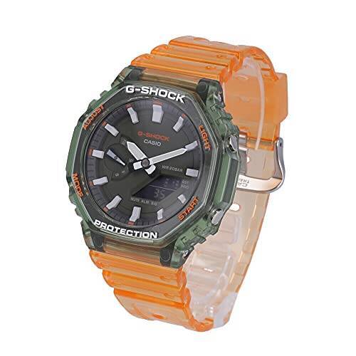 CASIO カシオ G-SHOCK ジーショック Gショック腕時計 時計 メンズ 防水 アナデジ クリア スケルトン オレンジ GA-2100HC-4A [並行輸入品]