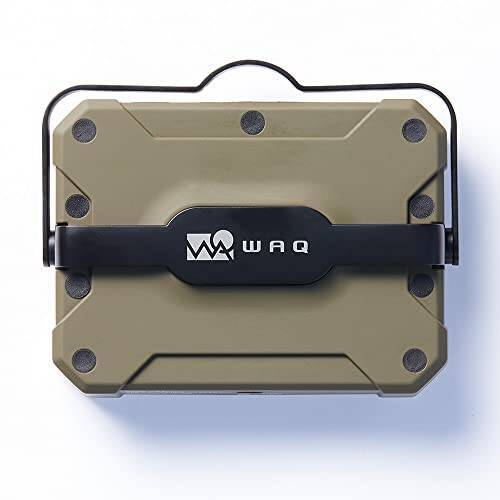 WAQ LEDランタン 2 暖色 電球色 昼光色 USB充電式 (1650ルーメン/13400mah/連続点灯24時間/PSE) LED LANTERN2 WAQ-LL02 (OLIVE(オリーブ))