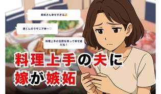 漫画「料理上手の夫に嫁が嫉妬」連載特集