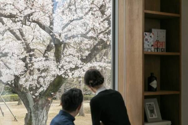 桜が見える家隅々まで手をかけた大工の自邸