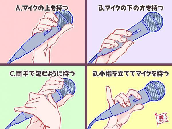 マイクの持ち方でわかる！彼の「本当の性格」