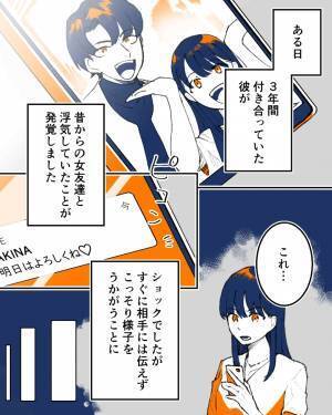 『裏切り者さん…』交際3年の彼に“女友達との浮気疑惑”が芽生え…→泳がせてみた結果、あっさりと解決！【漫画】