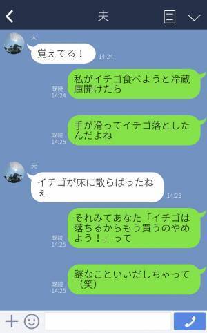「ケンカしたの覚えてる？」夫と”イチゴ”をめぐって問題発生…！当時の様子を振り返って”笑い話”になった！？