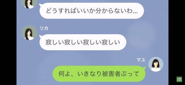 『寂しい寂しい寂しい』→『被害者ぶって…』浮気を“勘違いしたママ友”が奇行連発！？⇒何を言っても聞かないママ友に呆れかえる…