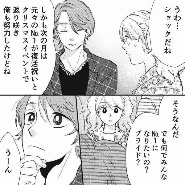 【1位になりたい】『俺は永遠のナンバー2だよ』ホストの“悲しそうな表情”に心が痛む…⇒女子大生に“ナンバー1になれなかった過去”を語り出す…！