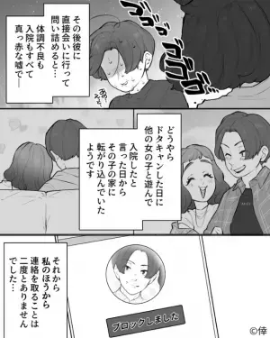 彼氏『入院することになった』突然の“入院報告LINE”に困惑…⇒電話すると【彼以外の男】が出た！？その理由を聞いて絶句…