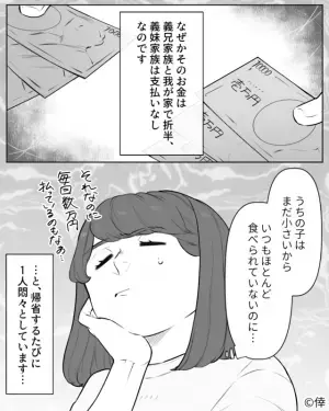 義実家恒例のBBQで…費用の“謎ルール”に嫁困惑！？→毎回“費用”を払わされるも…嫁「いつもほとんど食べられないのに…」