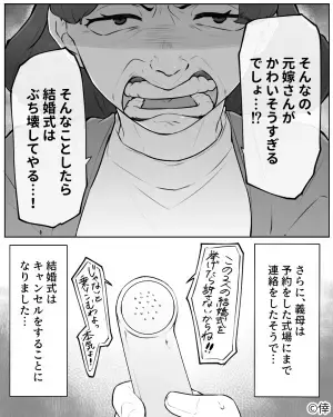 『結婚式はぶち壊してやる！！』バツイチの夫と結婚式を挙げようとしたら…義母が大激怒！？⇒さらなる義母の暴走が止まらない…！