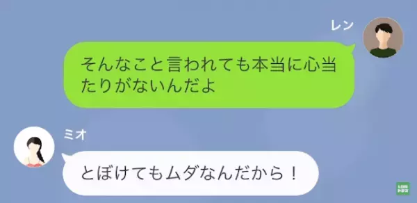 【身に覚えがないのに…】妻から浮気を疑われた！？「これ見てよ」→送られてきた『1枚の証拠画像』に…「ん？」