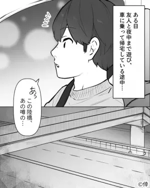 “恐怖の橋”と呼ばれる場所を通過中…バックミラーをのぞくと⇒「見える…」映ったものにゾワッ…！