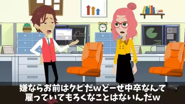 学歴で見下す上司「中卒だから減給だｗ」部下「わかりました。じゃあ…」次の瞬間、部下が”まさかの反撃”で会社に危機！？