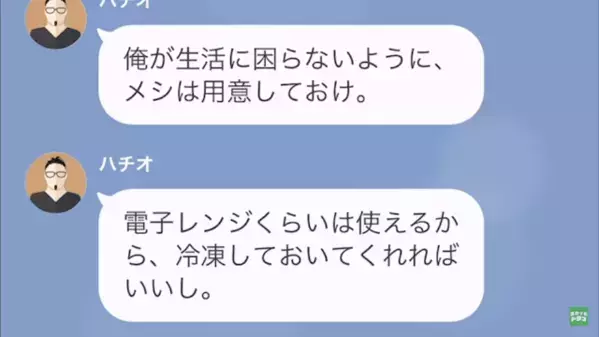 「入院前に”俺のメシ”用意しろ」妊婦の妻を【家政婦扱い】する夫。だが後日、妻が用意したのは”メシ”ではなく…