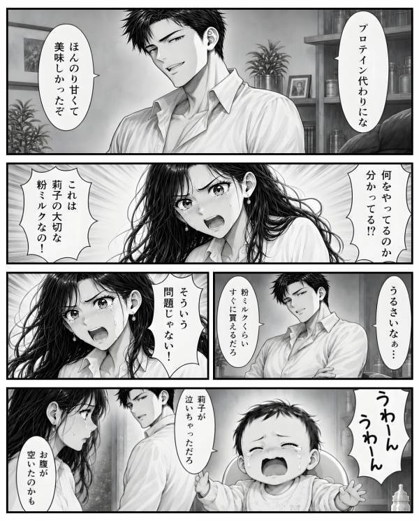 「また作ればいいだろw」赤ちゃんの離乳食を”勝手に”食い尽くす夫。だが後日「これは…」親戚の集まりで大焦りしたワケ