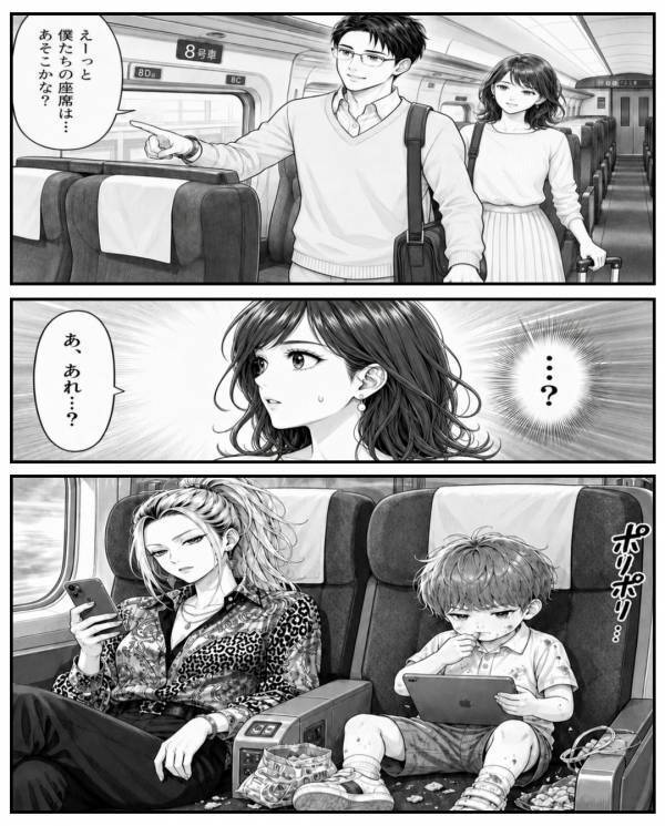 グリーン車で…“わざと”他人の席を占領する親子！？しかし直後⇒『スウッ…』私が動くと「行くよ！早く！」血相を変えたワケ