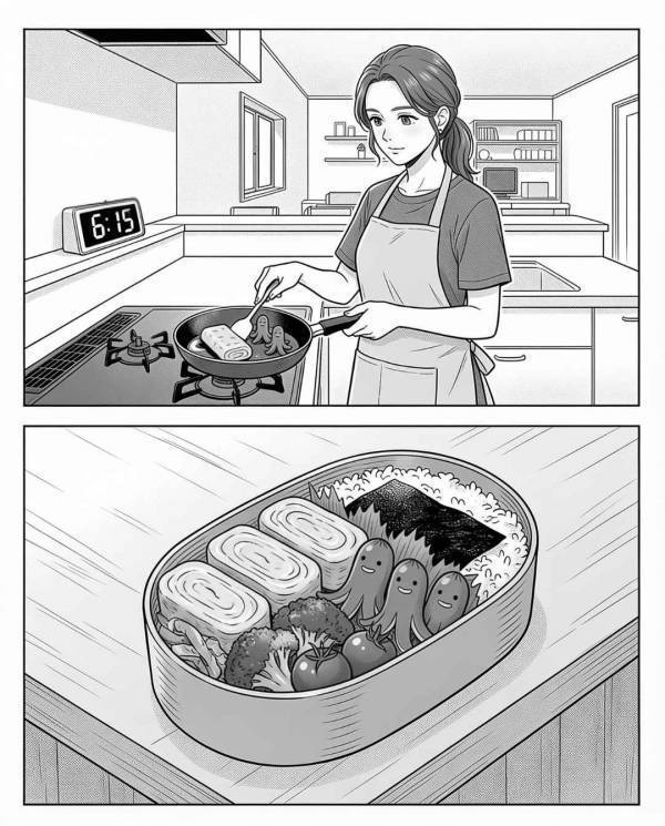 妻が朝5時から作った愛妻弁当を【ゴミ箱】に捨てる夫「マズそうw」だが翌朝…夫が目にした光景とは！？