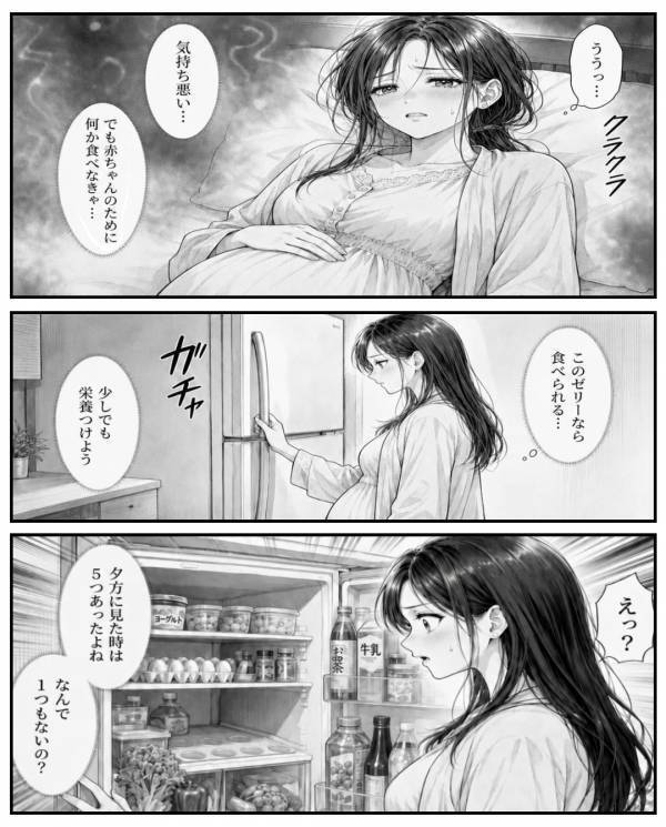 「うまかったw」つわりで寝込む妻のゼリーを”勝手に”食い尽くす夫。だが後日…親戚の集まりで夫が頭を抱えたワケ