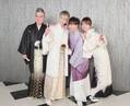渡辺美奈代、和装姿での家族ショットを公開「思い出の前撮りになりました」