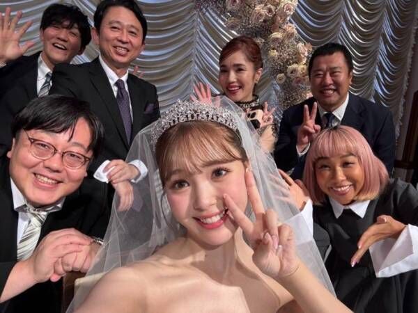 平野ノラ、藤田ニコルの結婚式で撮影した集合ショットを公開「きれいだぞ」